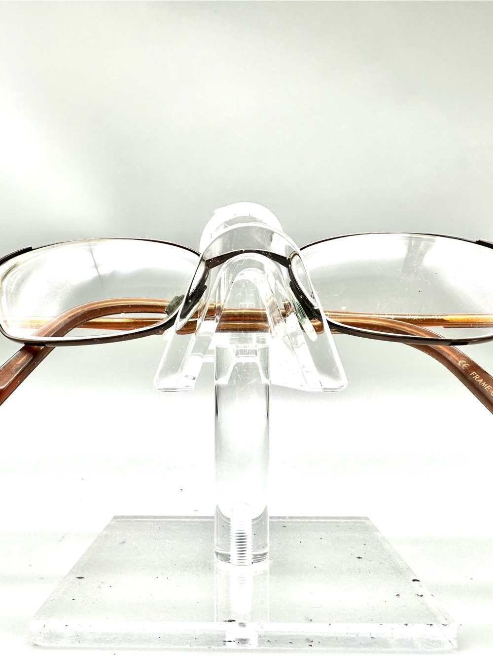 Cosmopolitan Charm Java Brown Amber Rectangular Eyeglasses Frames 135 Womens